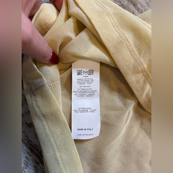 Save the Queen Italian Sheer Midi Dress Bell Sleeves Polka Dot NWT M - Picture 6 of 7